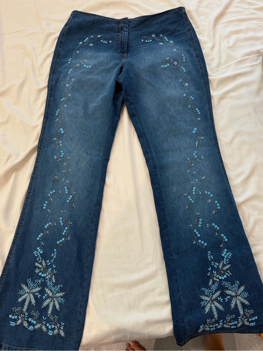 Blue Embroidered vintage Y2K Women's Jeans